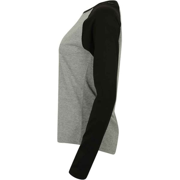 SF Womens/Ladies Heather Long-Sleeved Baseball T-Shirt