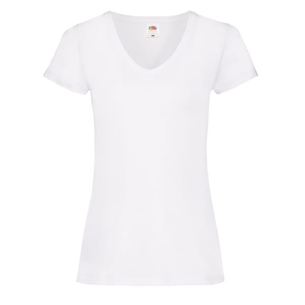 Fruit of the Loom Womens/Ladies V Neck Lady Fit T-Shirt