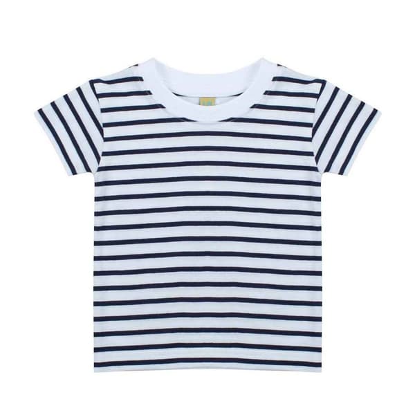 Larkwood Childrens/Kids Striped Crew Neck T-Shirt