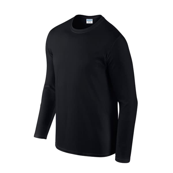 Gildan Unisex Adult Softstyle Plain Long-Sleeved T-Shirt