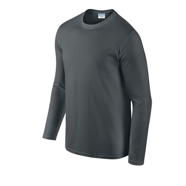 Gildan Unisex Adult Softstyle Plain Long-Sleeved T-Shirt