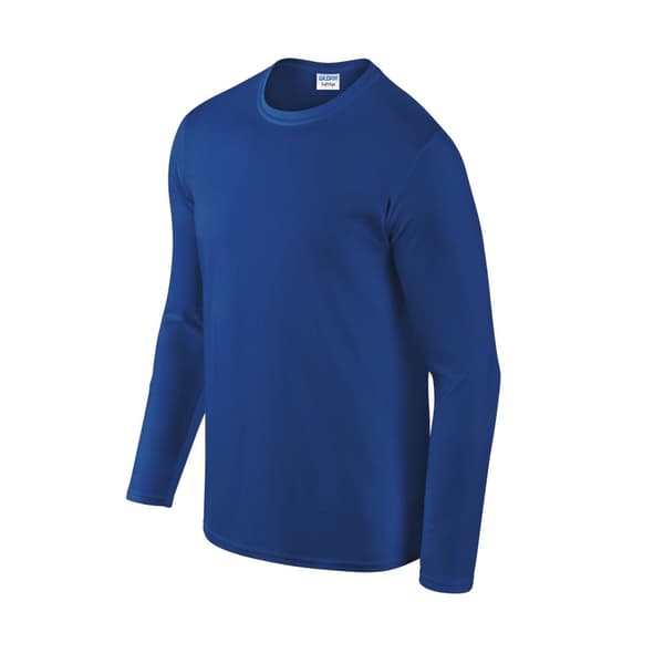 Gildan Unisex Adult Softstyle Plain Long-Sleeved T-Shirt