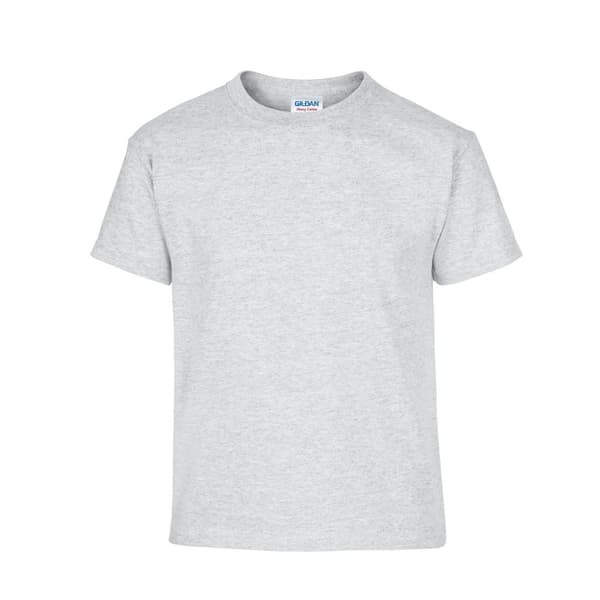 Gildan Childrens/Kids Plain Cotton Heavy T-Shirt Ash 12-13 Years