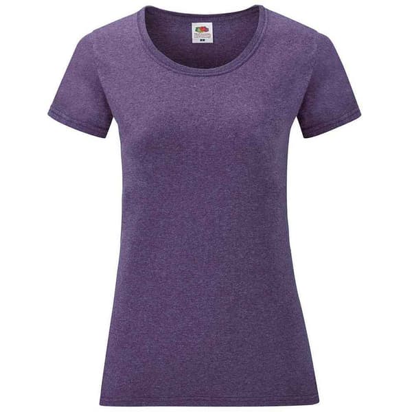 Fruit of the Loom Dam/Herr - Valueweight t-shirt med dampassform i värmegrått