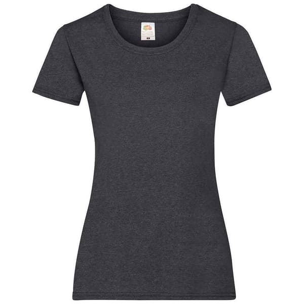 Fruit of the Loom Dam/Herr - Valueweight t-shirt med dampassform i värmegrått