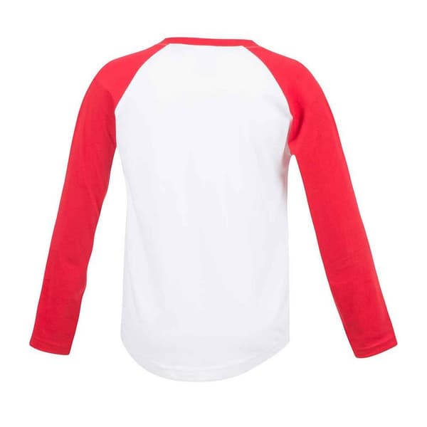 SF Minni Childrens/Kids Long-Sleeved Baseball T-Shirt