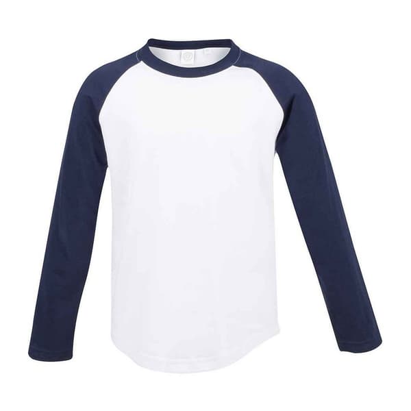 SF Minni Childrens/Kids Long-Sleeved Baseball T-Shirt