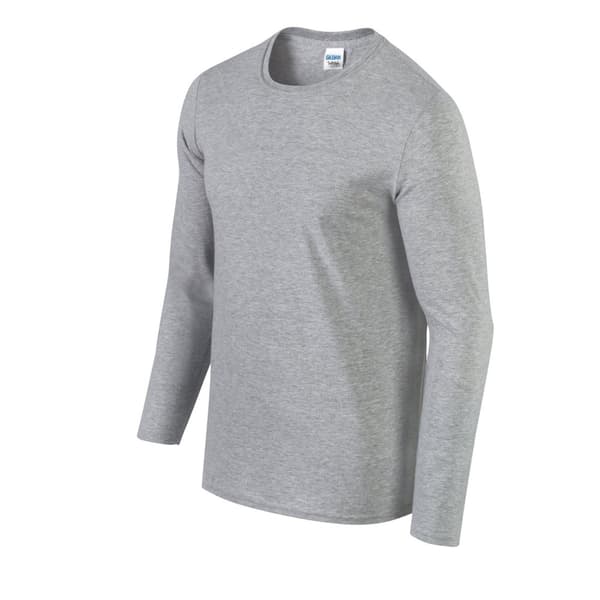 Gildan Unisex Adult Softstyle Polycotton Long-Sleeved T-Shirt