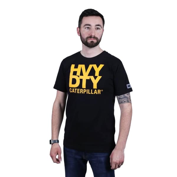 Caterpillar T-shirt med varumärkeslogotyp för herrar