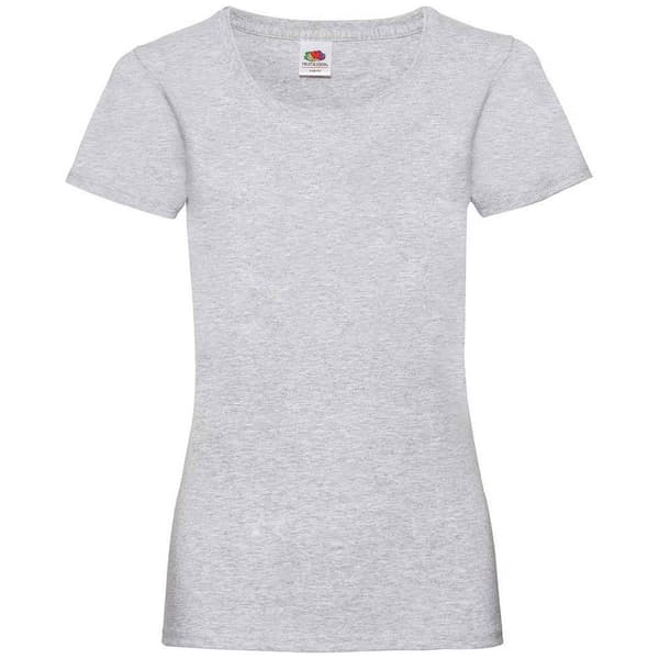 Fruit of the Loom Womens/Ladies Valueweight Heather Lady Fit T-Shirt