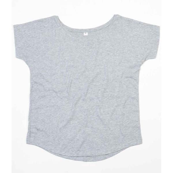 Mantis Dame/Ladies T-shirt med løs pasform Heather Marl 20 UK