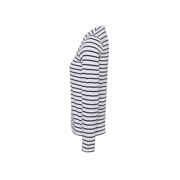 Premier Womens/Ladies Long John Striped Roll Sleeve T-Shirt