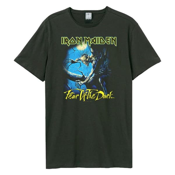 Amplified Unisex Adult Fear Of The Dark Iron Maiden T-Shirt