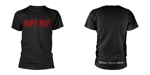AURA NOIR - T-SHIRT, LOGO XXL