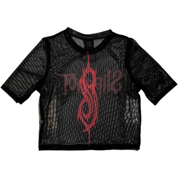 Slipknot Womens/Ladies Logo Mesh Crop Top