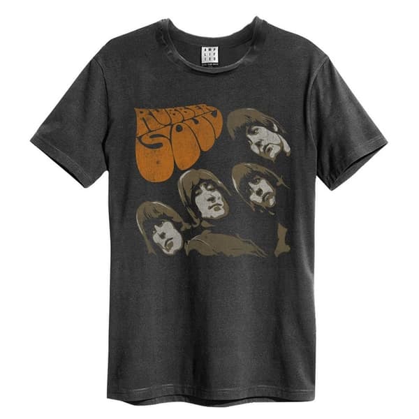 Amplified Unisex Rubber Soul The Beatles T-shirt til voksne