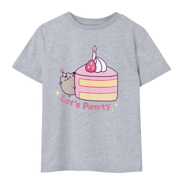Pusheen T-shirt för flickor Let´s Pawty