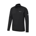 Miniatyrbild 2 av 4: Mountain Warehouse Mens Core Recycled Midlayer med halv dragkedja