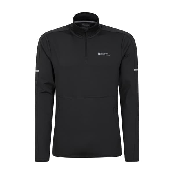 Mountain Warehouse Mens Core Recycled Midlayer med halv dragkedja