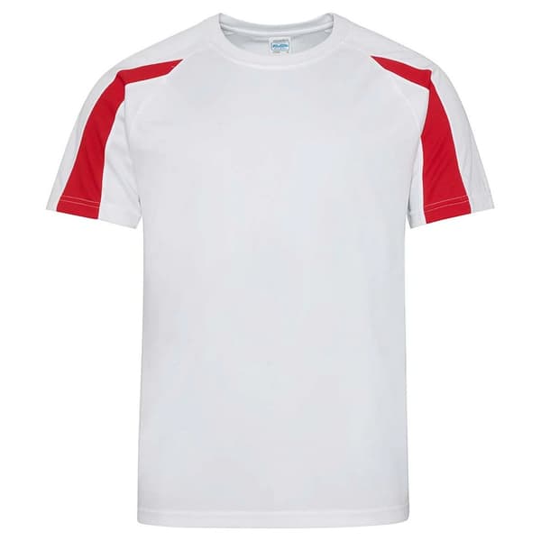 AWDis Cool Kontrastfärgad fukttransporterande t-shirt för herrar