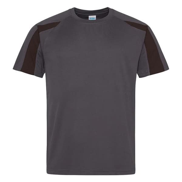 AWDis Cool Kontrastfärgad fukttransporterande t-shirt för herrar