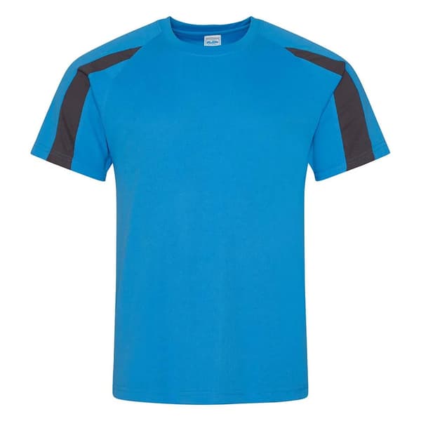 AWDis Cool Kontrastfärgad fukttransporterande t-shirt för herrar