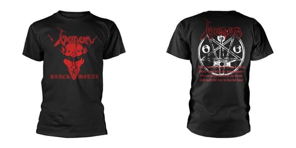 VENOM - T-SHIRT, BLACK METAL (RED)