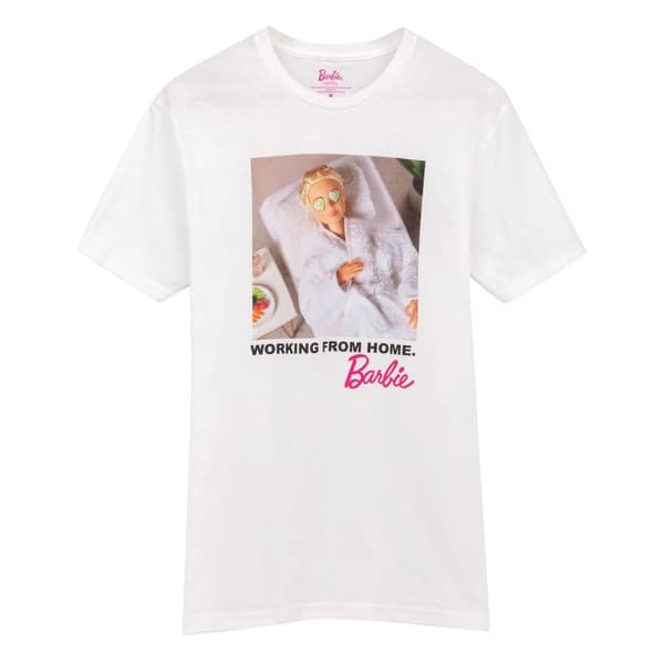 Barbie T-shirt för kvinnor/damer som arbetar hemifrån