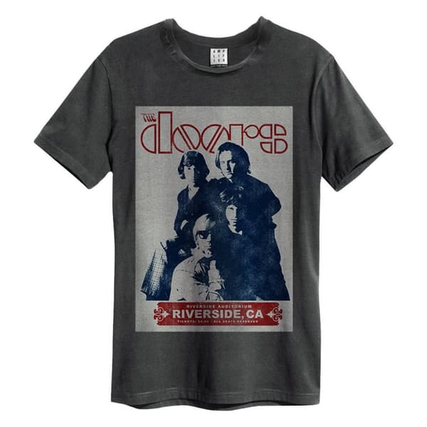 Amplified Unisex vuxen Riverside The Doors T-Shirt