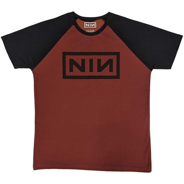 Nine Inch Nails Unisex vuxen klassisk logotyp T-shirt Red/Black XL