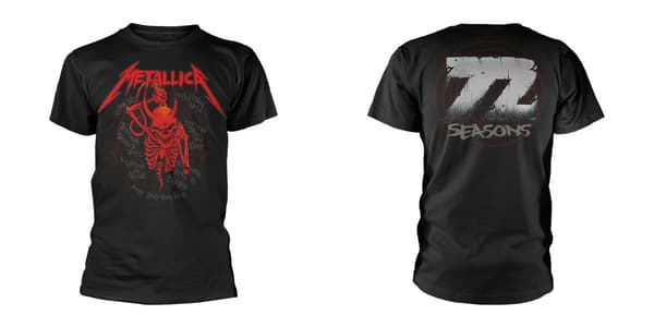 METALLICA - T-SHIRT, SKULL SCREAMING 72 SEASONS XXL