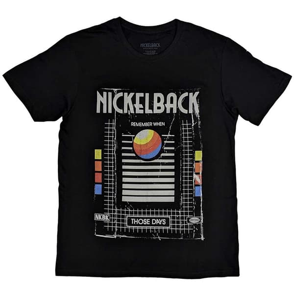 Nickelback Unisex Adult Those Days VHS Cotton T-Shirt