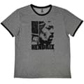 Miniatyrbillede 1 af 2: Jimi Hendrix Unisex Adult Let Me Live Ringer Cotton T-Shirt