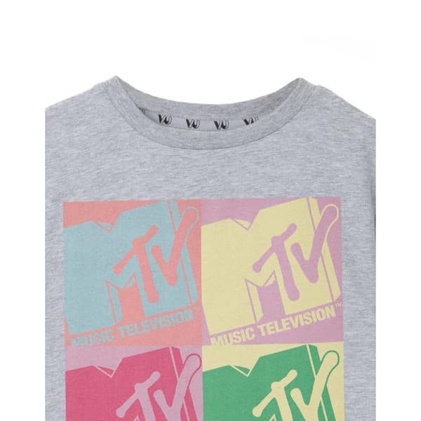 MTV Girls Colour Block Marl T-Shirt