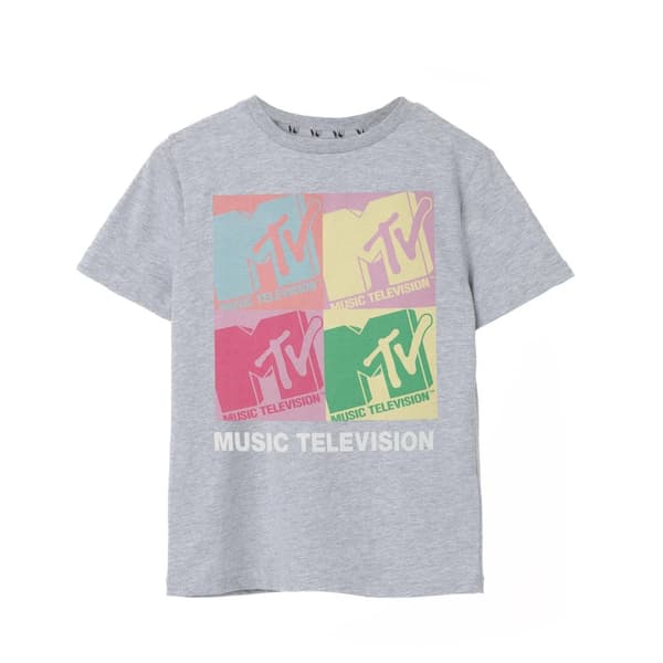 MTV Girls Colour Block Marl T-Shirt