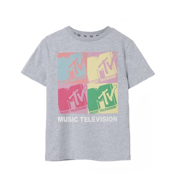 MTV Girls Colour Block Marl T-Shirt