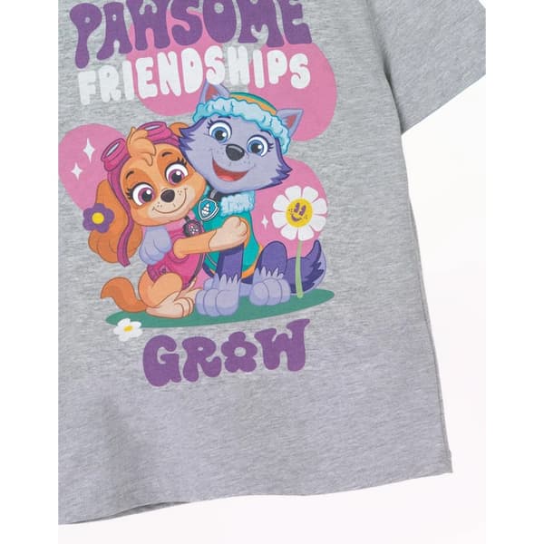 Paw Patrol Girls Pawsome Friendships Marl T-Shirt