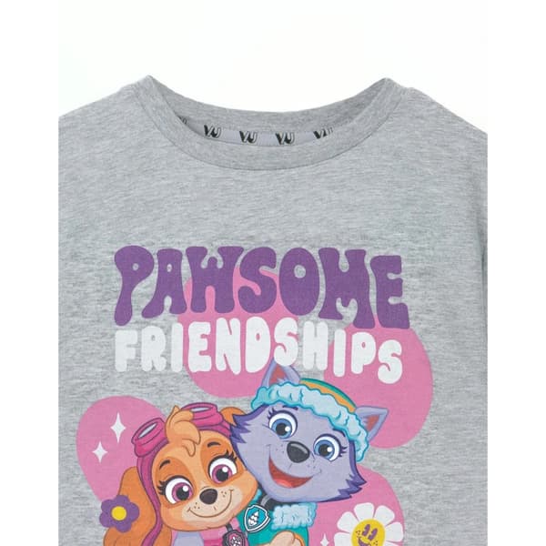 Paw Patrol Girls Pawsome Friendships Marl T-Shirt