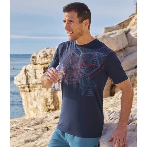 Atlas For Men Mens Printed T-Shirt (Pack Of 2)
