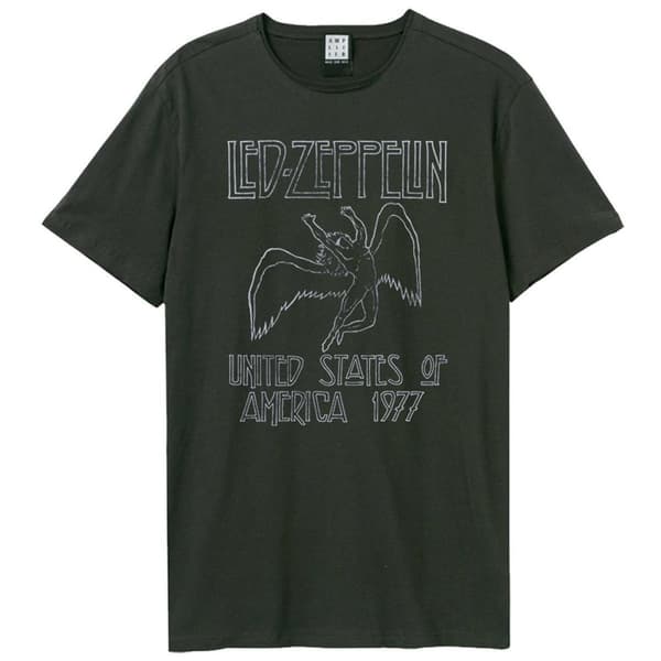 Amplified Unisex vuxen USA-turné 1977 Led Zeppelin T-shirt