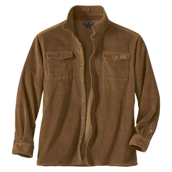 Atlas For Men Mens Corduroy Overshirt Camel M