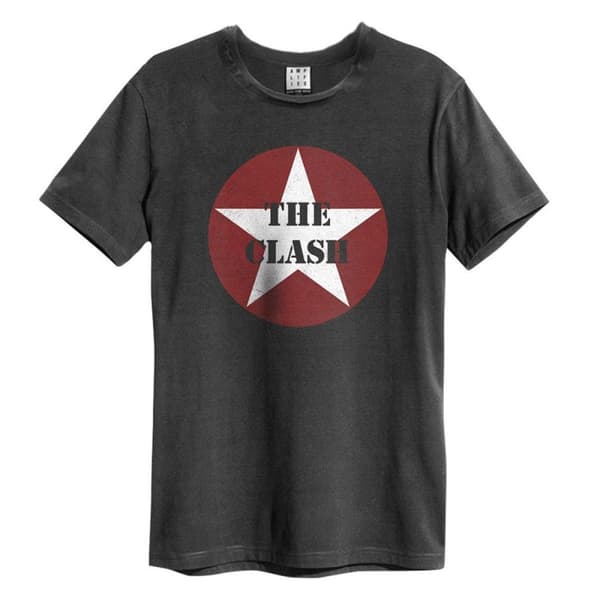 Amplified Unisex T-shirt med The Clash-logotyp för vuxna
