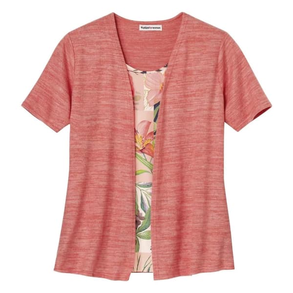 Atlas for Women Womens/Ladies 2 in 1 Top Coral 8 UK - 10 UK