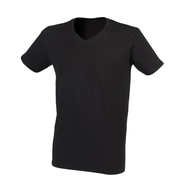 SF Men Mens Stretch V Neck T-Shirt