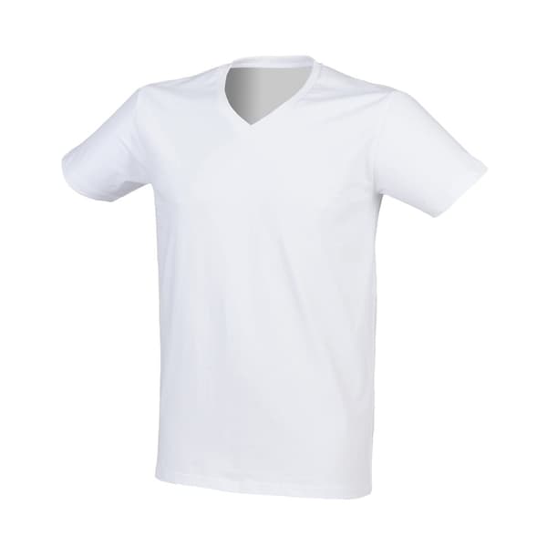 SF Men Mens Stretch V Neck T-Shirt