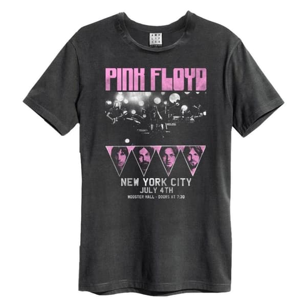 Amplified Unisex Adult New York City Pink Floyd T-Shirt