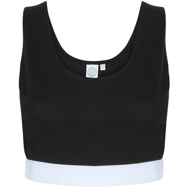 Skinni Fit Dam/kvinnor Fashion Jacquard Crop Top