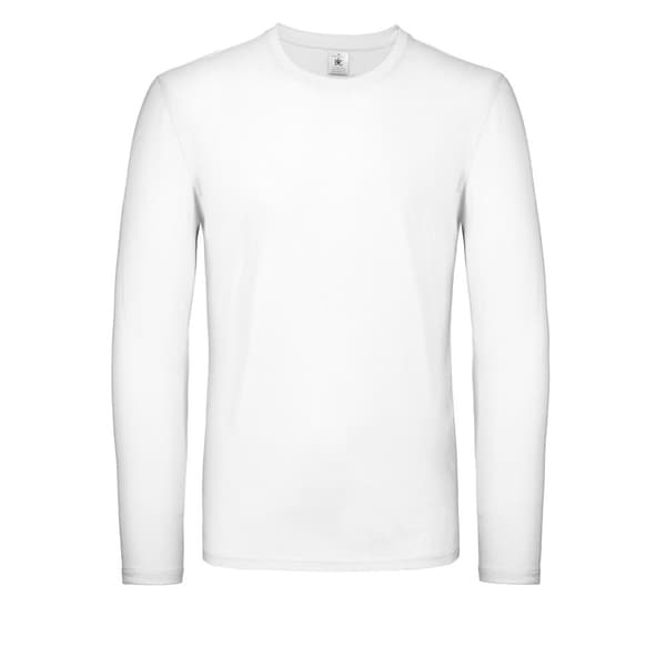 B&C Mens Round Neck Long-Sleeved T-Shirt