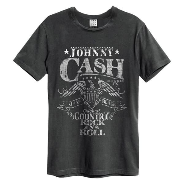 Amplified Unisex Adult Eagle Johnny Cash T-Shirt