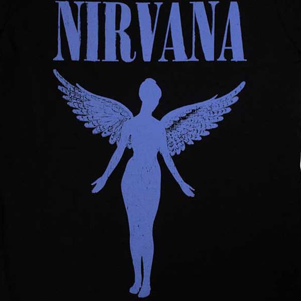 Nirvana Dam/Tjej Angelic Mono T-shirt